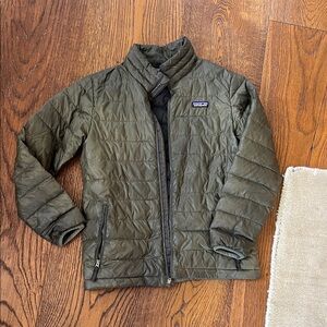 Patagonia Kids Forest Green Quilted Jacket